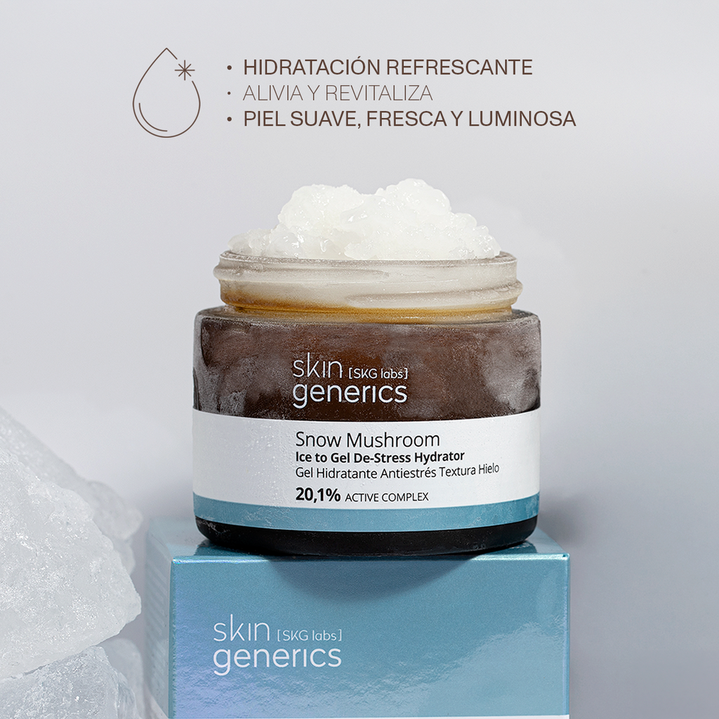Gel hidratante Antiestrés  Textura Hielo - Skin Generics - imagen 2